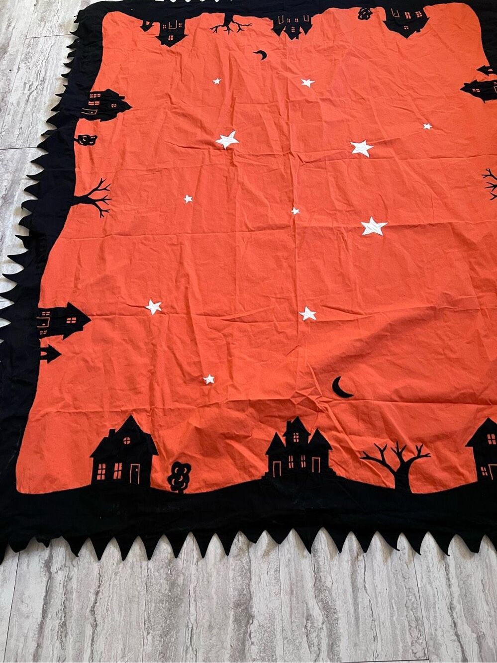 Pottery Barn Kids Tablecloth 70"x90" Rectangular Halloween haunted mansion